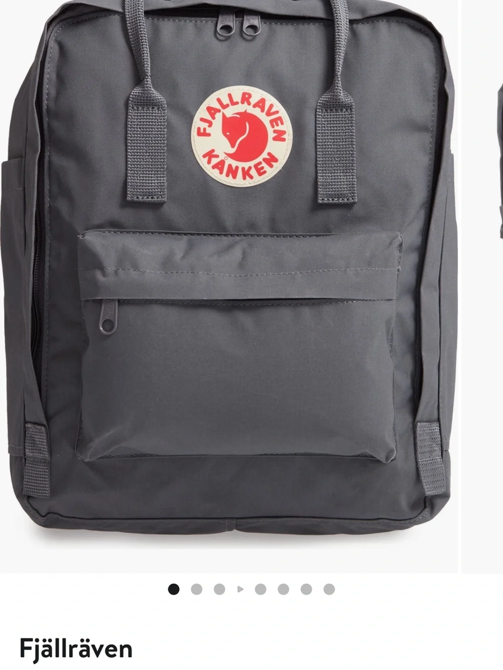 Fjallraven Kånken Backpack in Dark Gray with Dark Gray Logo